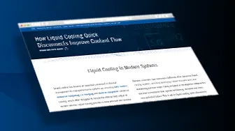 How Liquid Cooling Quick Disconnects Improve Coolant Flow