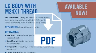 LC Body with M24x1 Thread Sell Sheet