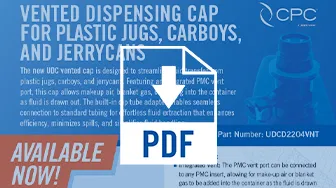 Valved, Threaded UDC Cap