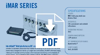 PDF preview of iMAR product line