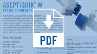 AseptiQuik W Series Connectors
